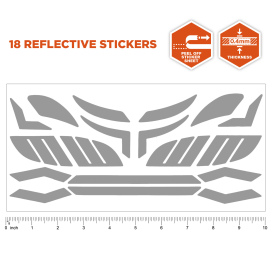 Ergodyne Skullerz 8961 Reflective Hard Hat and Safety Helmet Sticker Kit - Green