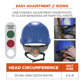 Ergodyne Skullerz 8976 Type 2 Class E Safety Helmet - Blue