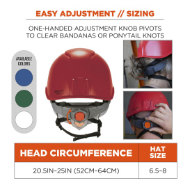 Ergodyne Skullerz 8976 Type 2 Class E Safety Helmet - Red