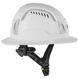 KASK WHE00149 Zenith X2 Air Full Brim Hi Viz Safety Helmet - Ratchet Suspension - White