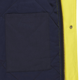 PIP 385M8387H Bisley AR/FR Ripstop Insulated Parka with Navy Bottom - Yellow/Navy