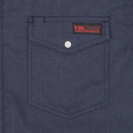 Radians FRS-004G VolCore Cat 2 Vented Pearl Snap FR Shirt - Navy