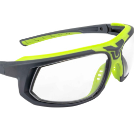 Radians GLF1-10D GLYF Safety Glasses - Green Frame - Clear Lens