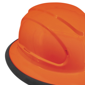 Radians RHJ6 The Judge Full Brim Hard Hat - Ratchet Suspension - Orange