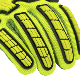 Radians RWG132 A2 Cotton Corded Palm Work Gloves - TPR Impact Protection
