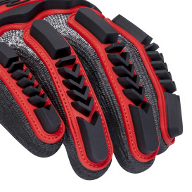 Radians RWG621 Cut Level A7 HPPE Shell Polyurethane Work Gloves - TPR Back of Hand Protection