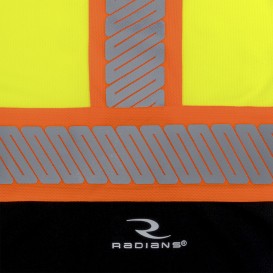 Radians ST42B Type R Class 3 Color Block Short Sleeve Safety Shirt - Hi-Vis Green