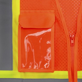 Radians SV232-2 Type R Class 2 Mesh Two-Tone Surveyor Safety Vest - Orange