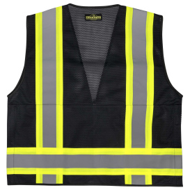 Radians SV6P Type O Class 1 Mesh Surveyor Safety Vest - Black