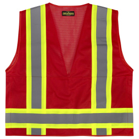 Radians SV6P Type O Class 1 Mesh Surveyor Safety Vest - Red