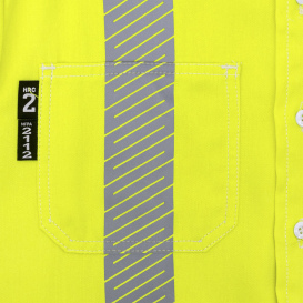 Neese VTS5SH3FY Tecasafe One Type R Class 3 FR Shirt - Fluorescent Yellow