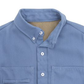 Neese VTS5VSH Tecasafe One 5.7 oz Vented FR Shirt - Light Blue