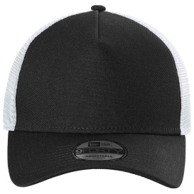New Era NE212 A-Frame Snapback Mesh Back Cap - Black/White