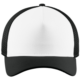 New Era NE212 A-Frame Snapback Mesh Back Cap - White/Black/Black