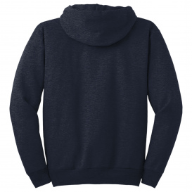 Hanes P170 EcoSmart Pullover Hooded Sweatshirt - Heather Navy