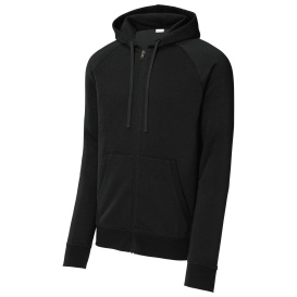 Sport-Tek STF201 Drive Fleece Hooded Full-Zip - Black