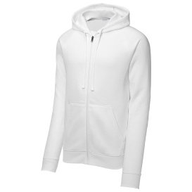 Sport-Tek STF201 Drive Fleece Hooded Full-Zip - White
