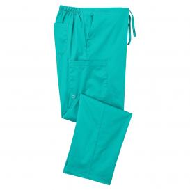 Wink WW3150S Unisex Short WorkFlex Cargo Pocket Scrub Pants - Teal
