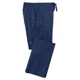 Wink WW4750 Women\'s WorkFlex Flare Leg Cargo Pocket Scrub Pants - Navy