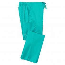 Wink WW4750T Women\'s Tall WorkFlex Flare Leg Cargo Pocket Scrub Pants - Teal