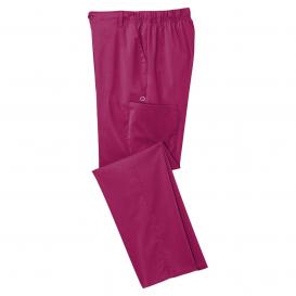 Wink WW5058 Men\'s Premiere Flex Cargo Pocket Scrub Pants - Wine