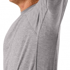 Workrite Fire Service FT40 Men\'s Athletic Style Long Sleeve Station Wear T-Shirt - Heather Grey
