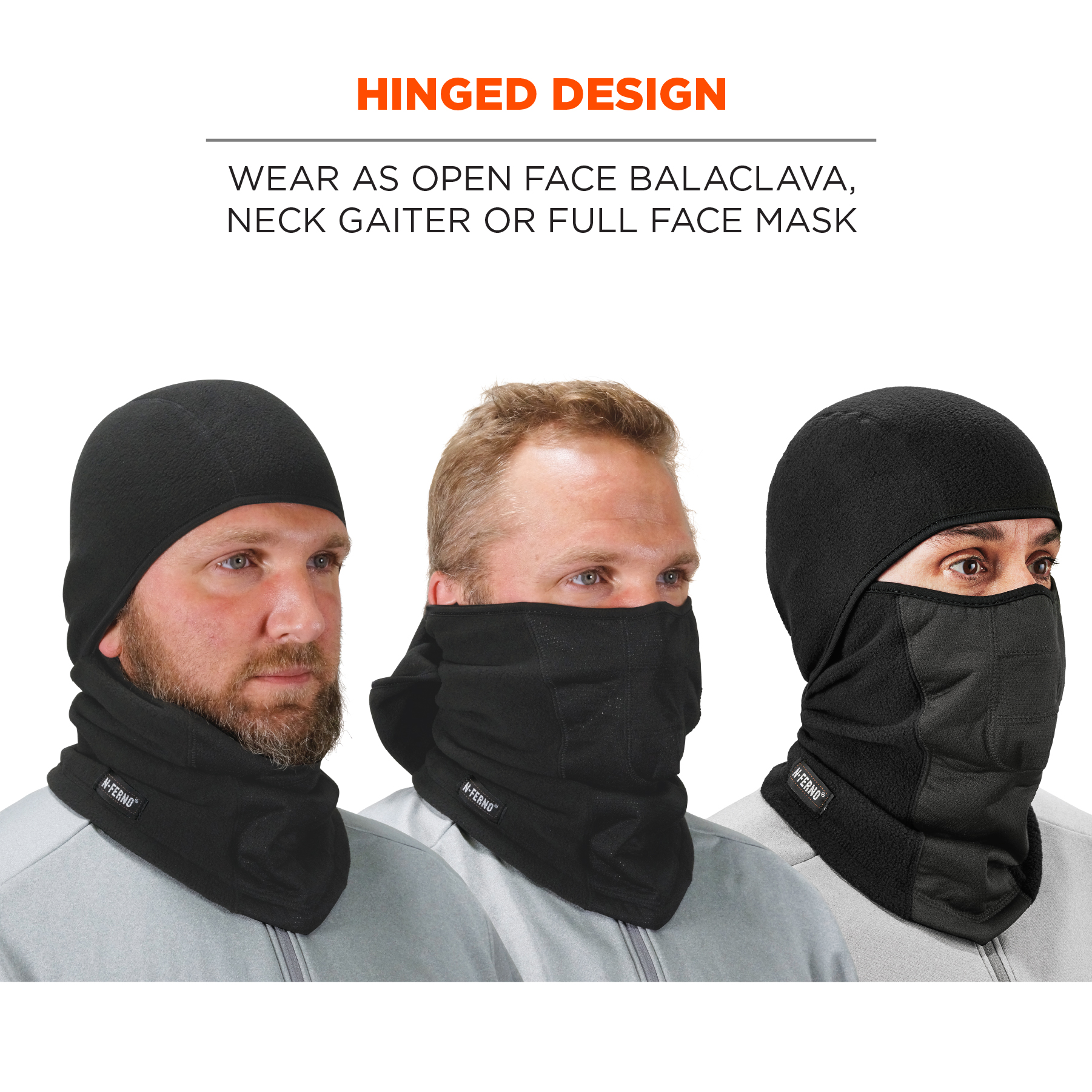 6823 Black Thermal FLEECE Ski Mask Balaclava Full Face Mask