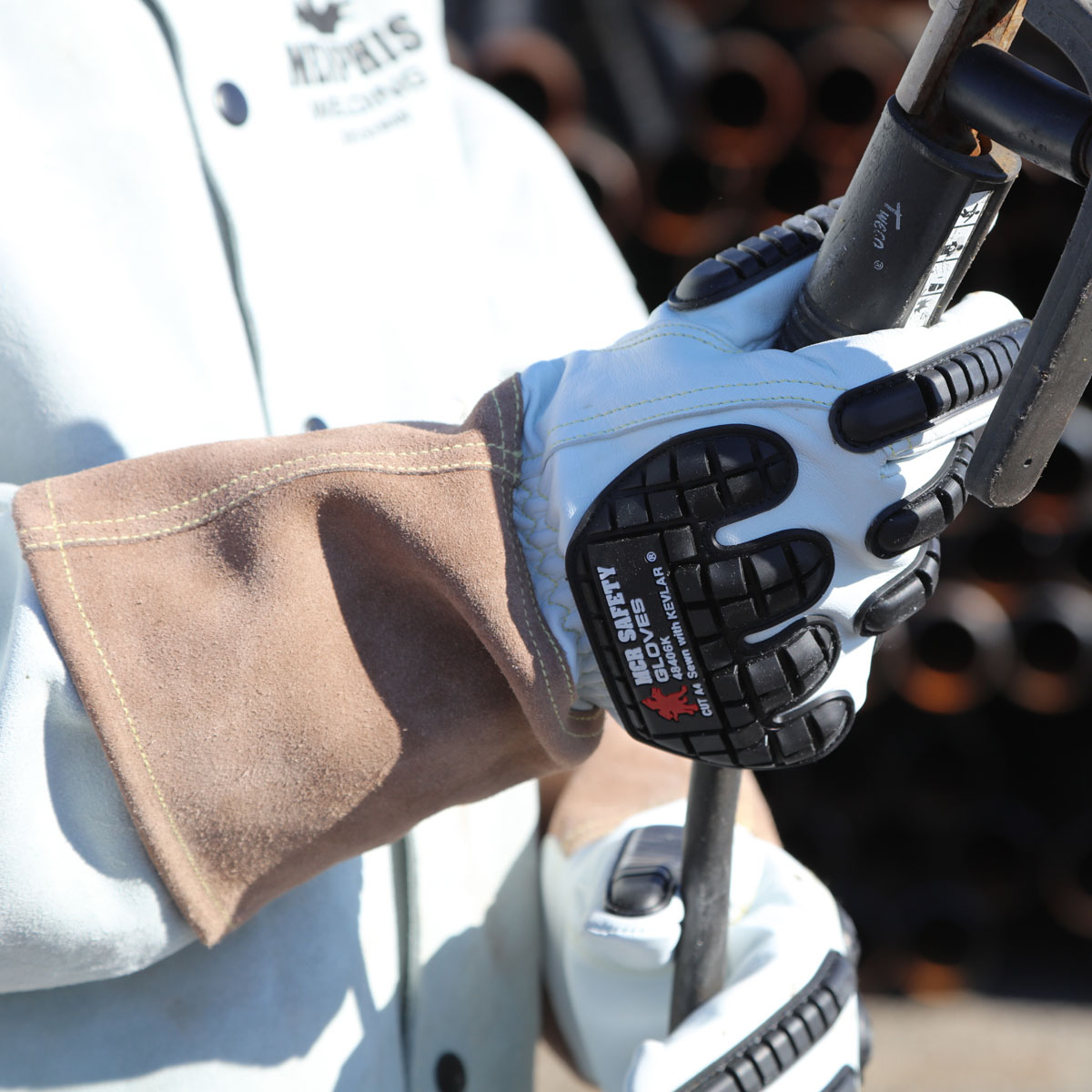 48406K - Grain Goatskin Kevlar® Lined Mig Tig Welding Glove