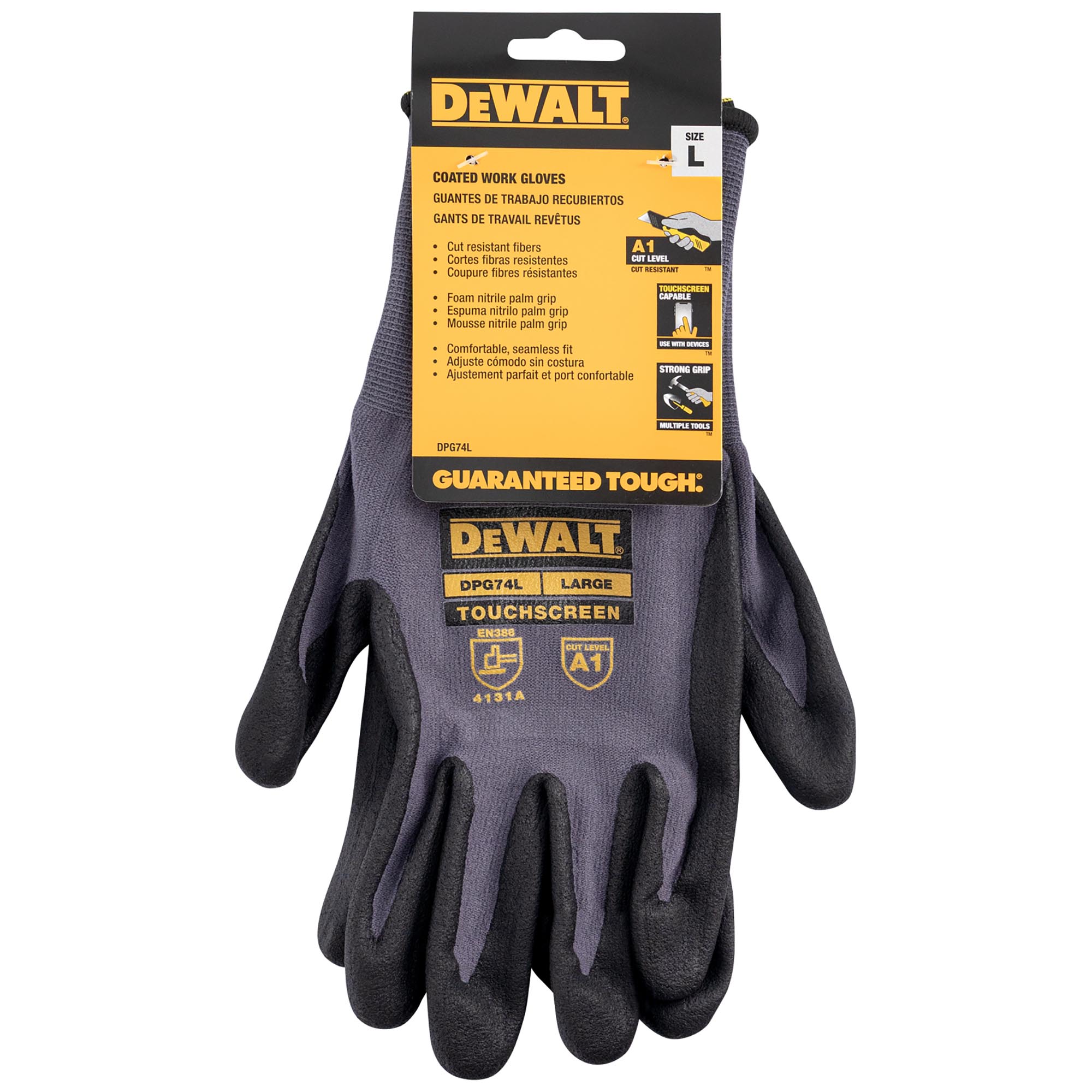 DEWALT DPG74 Touchscreen Micro Foam Nitrile Gloves