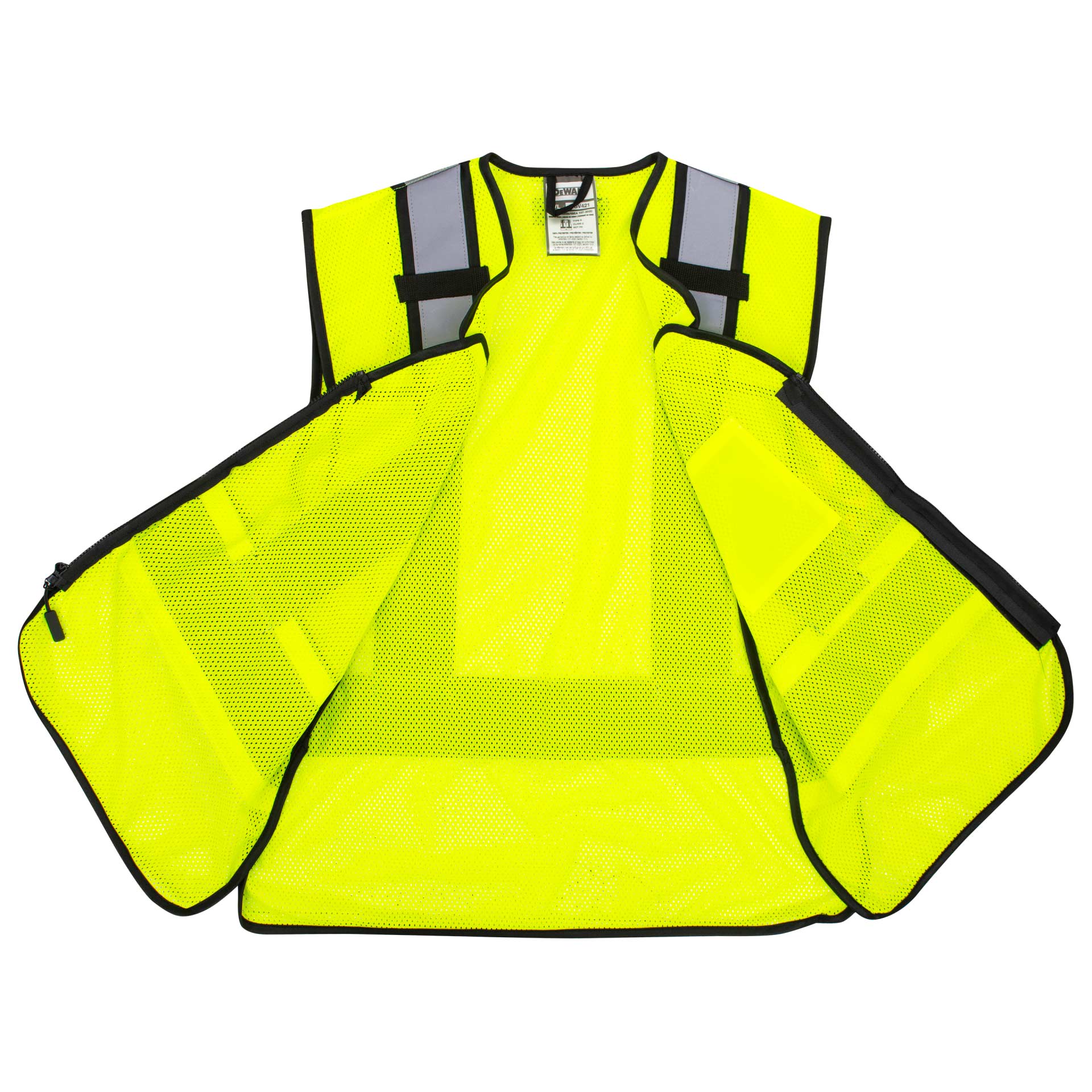 DEWALT DSV421 Type R Class 2 Adjustable Breakaway Mesh Safety Vest