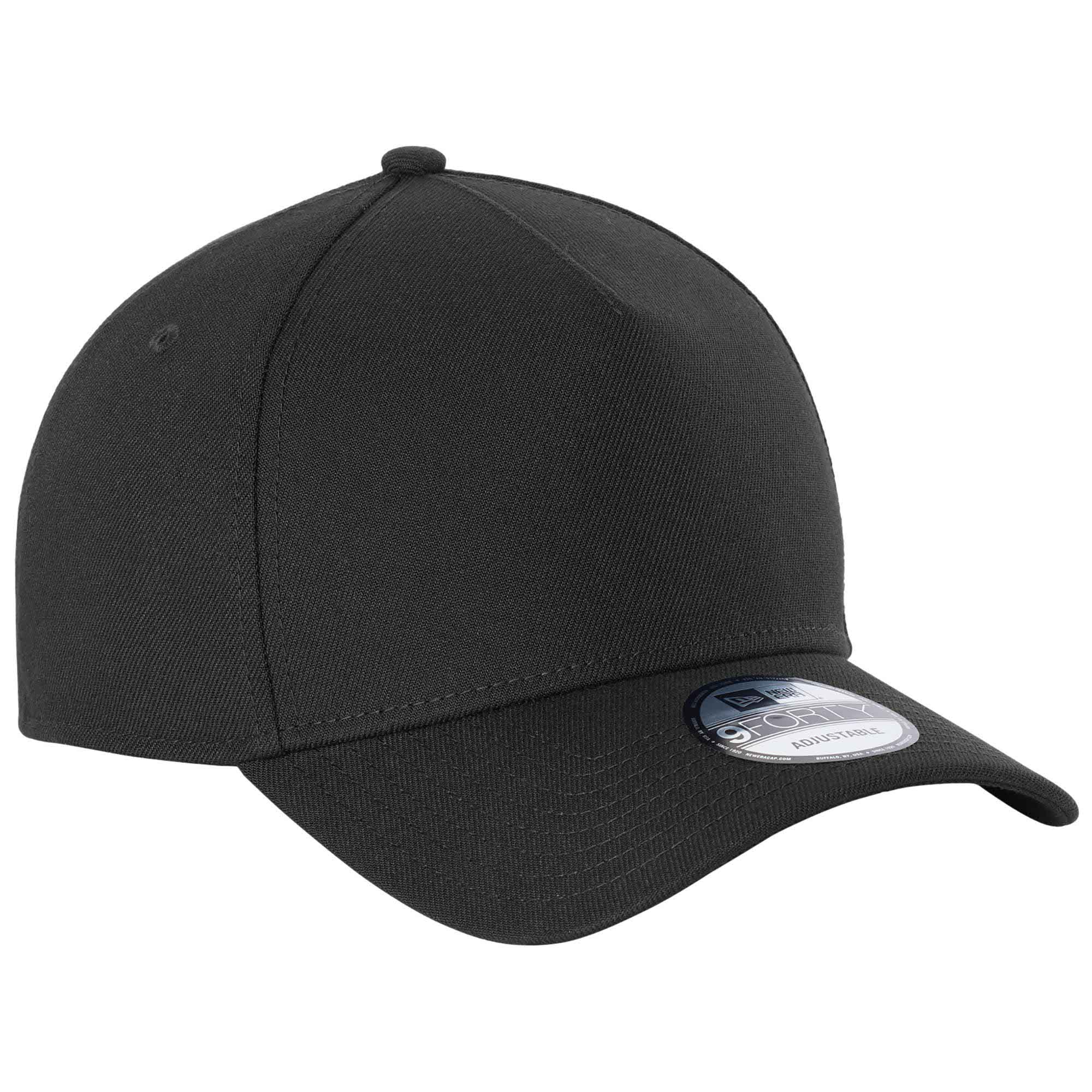 New Era NE211 A-Frame Snapback Cap - Black | Full Source