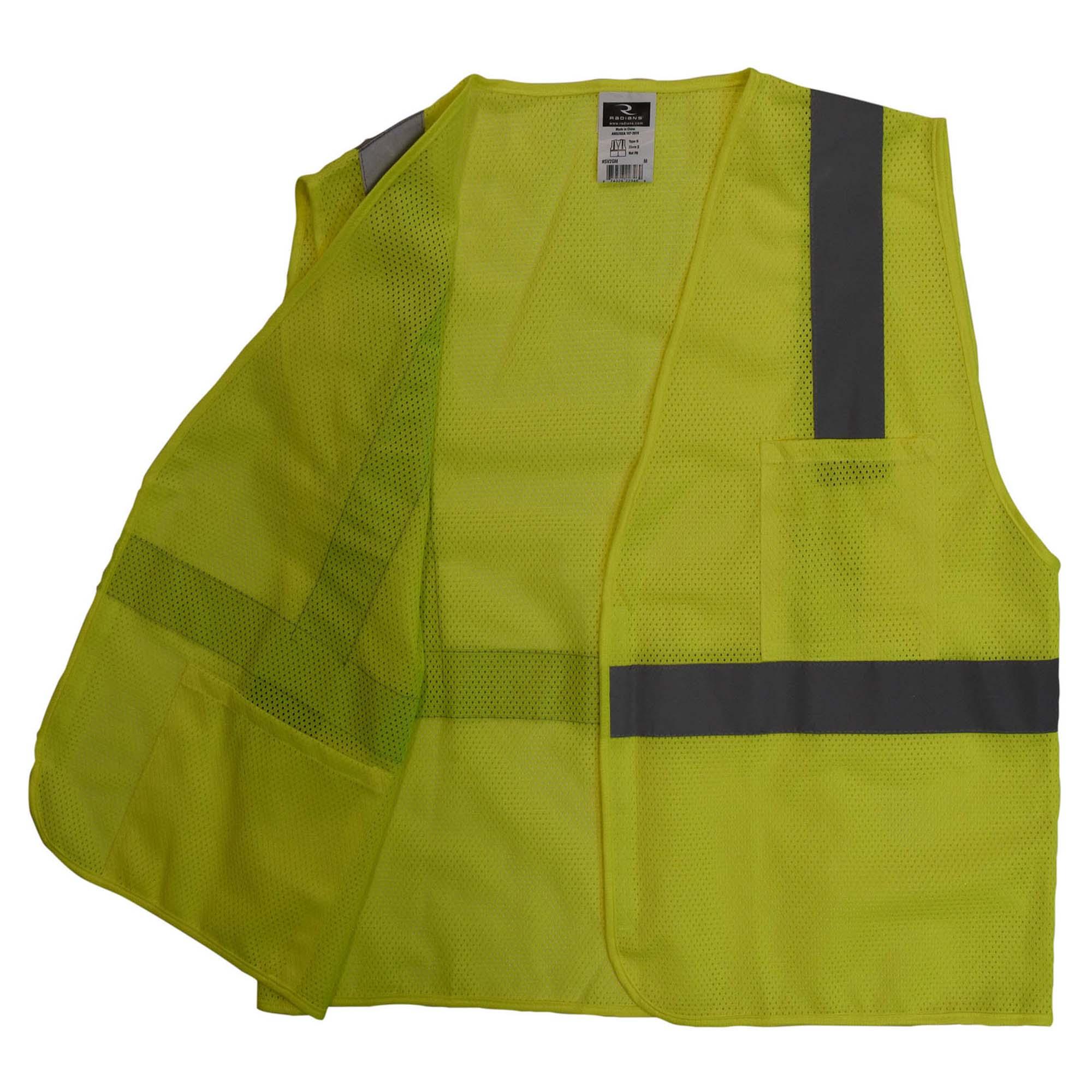 Radians SV2GM Economy Type R Class 2 Mesh Safety Vest - Yellow/Lime ...