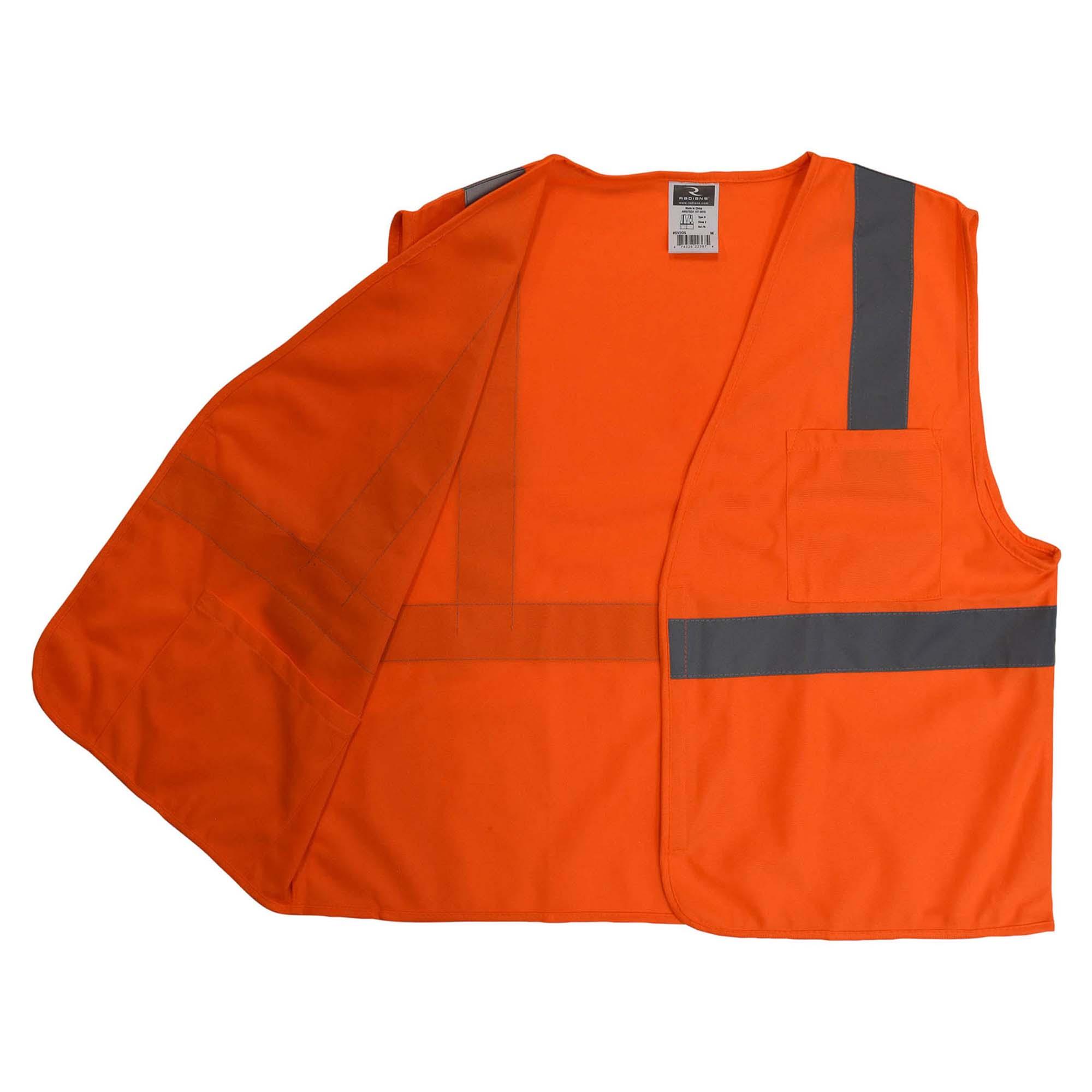 Radians SV2OS Type R Class 2 Economy Solid Safety Vest - Orange | Full ...