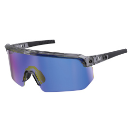 Ergodyne Aegir 55011 Safety Glasses - Smoke Frame - Blue Mirror Lens