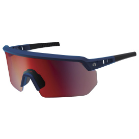 Ergodyne Aegir 55210 Safety Glasses - Matte Blue Frame - Color Enhancing Mirror Red Lens