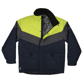 Ergodyne N-Ferno 6464 Insulated Freezer Jacket with AmpliFIRE Heat Reflective Lining - Navy