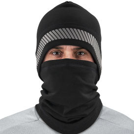 Ergodyne N-Ferno 6831 Reflective Balaclava Fleece Face Mask - Black