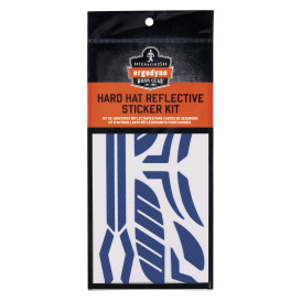 Ergodyne Skullerz 8961 Reflective Hard Hat and Safety Helmet Sticker Kit - Blue