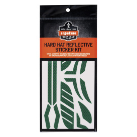 Ergodyne Skullerz 8961 Reflective Hard Hat and Safety Helmet Sticker Kit - Green