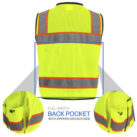 Global Glove GLO-096 FrogWear Type R Class 2 Premium Surveyor Safety Vest