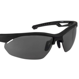 Crossfire 4821 BOLO Safety Glasses - Black Frame - Smoke/Gray Lens
