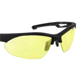 Crossfire 4825 BOLO Safety Glasses - Black Frame - Amber Lens