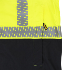 DEWALT DRW21-3ZGR Type R Class 3 Ripstop Wind and Rain Safety Jacket