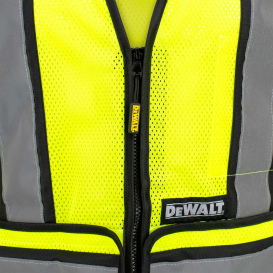 DEWALT DSV421 Type R Class 2 Adjustable Breakaway Mesh Safety Vest - Yellow/Lime
