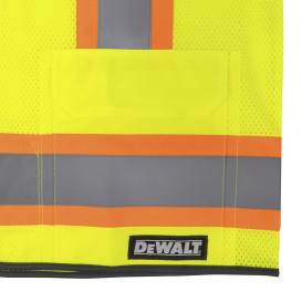DEWALT DSV82 Type R Class 2 Heavy Duty Surveyor Safety Vest - Yellow/Lime