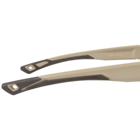 Ducks Unlimited DU-FF1 Full Frame Shooting Glasses - Tan Frame - Clear Lens