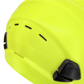 Radians RHC2V Dareware Type II Class C Vented Safety Helmet - 4-Point Ratchet Suspension - HV Lime