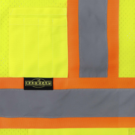 Radians SV232-3ZGM Type R Class 3 Dual Side Zipper Two-Tone Safety Vest - Yellow/Lime