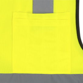 Radians SV7E Economy Type R Class 2 Solid Surveyor Safety Vest - Yellow/Lime