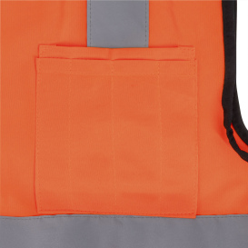 Radians SV7E Economy Type R Class 2 Solid Surveyor Safety Vest - Hi-Vis Orange
